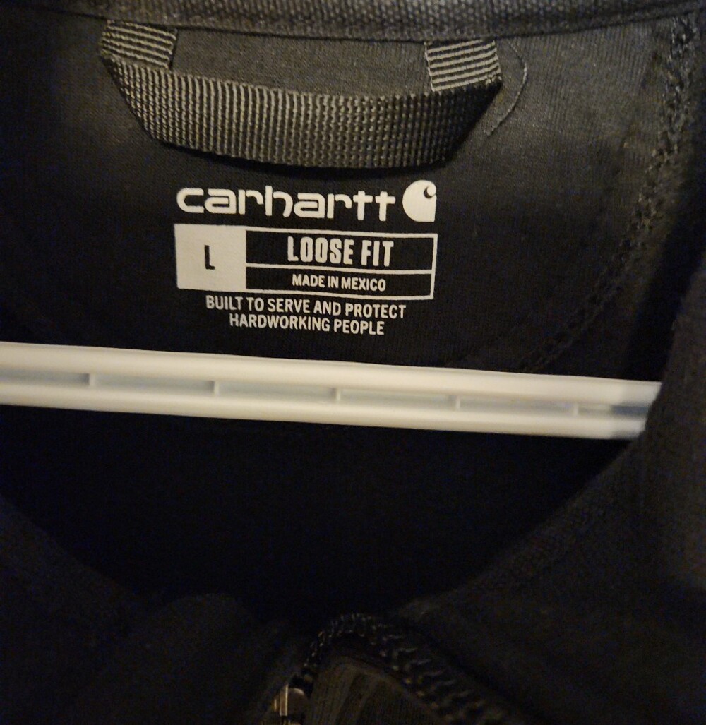 Carhartt Ford Collab Black Half-Zip Pullover Sweatshirt - Picture 6 of 8